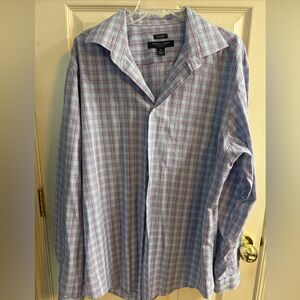 Pronto Uomo non-iron men’s XL 100% cotton long sleeve shirt